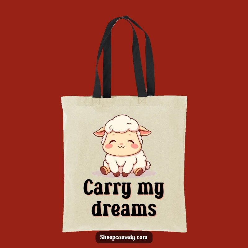 Funny Sheep Nap Tote Bag: Contented Sighs, Carry Your Calm