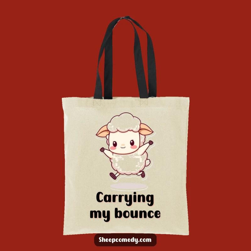 Funny Sheep Skip Tote Bag: Carry Your Funky Rhythm!