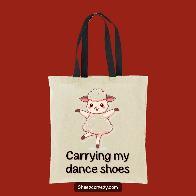 Funny Sheep Ballerina Tote Bag - Stylish & Humorous Accessory for Dancing Sheep Fans!