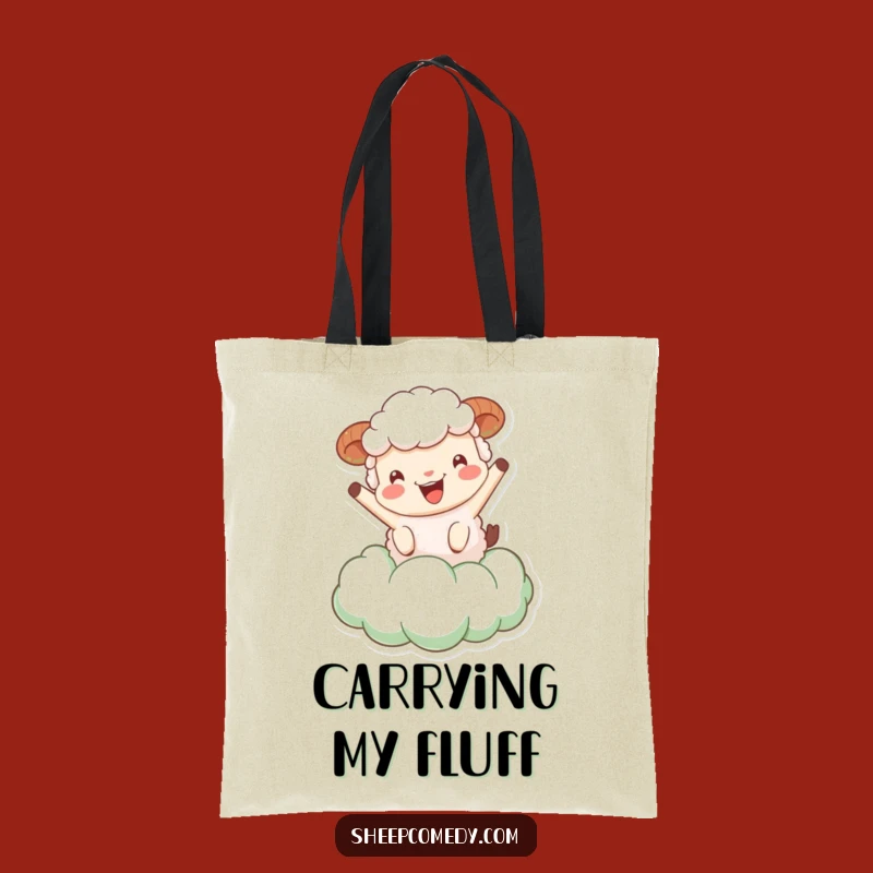 Funny Sheep Cloud Tote Bag: Whimsical and Amusing Carryall