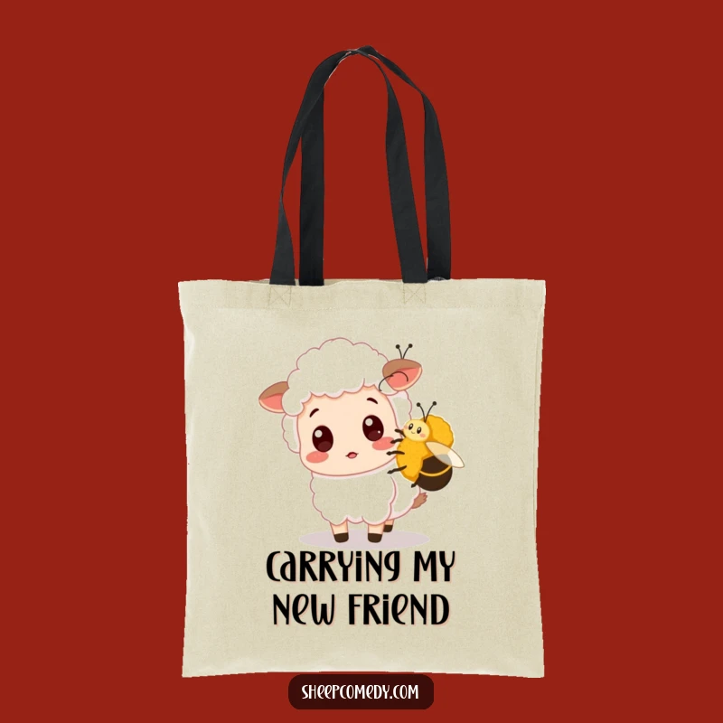 Funny Surprised Sheep Tote Bag - Carry Life's Funny Moments