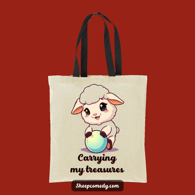 Funny Sheep Playtime Tote Bag: Durable Sheep Bag, Ideal Funny Gift for Fun Seekers
