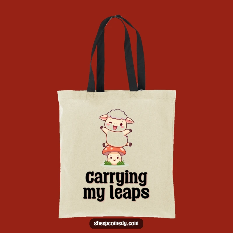 Funny Leaping Sheep Tote Bag: Carry Your Adventures Everywhere