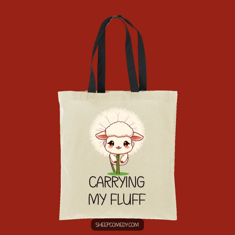 Funny Sheep Dandelion Tote Bag - Carry Whimsy & Nature's Charm