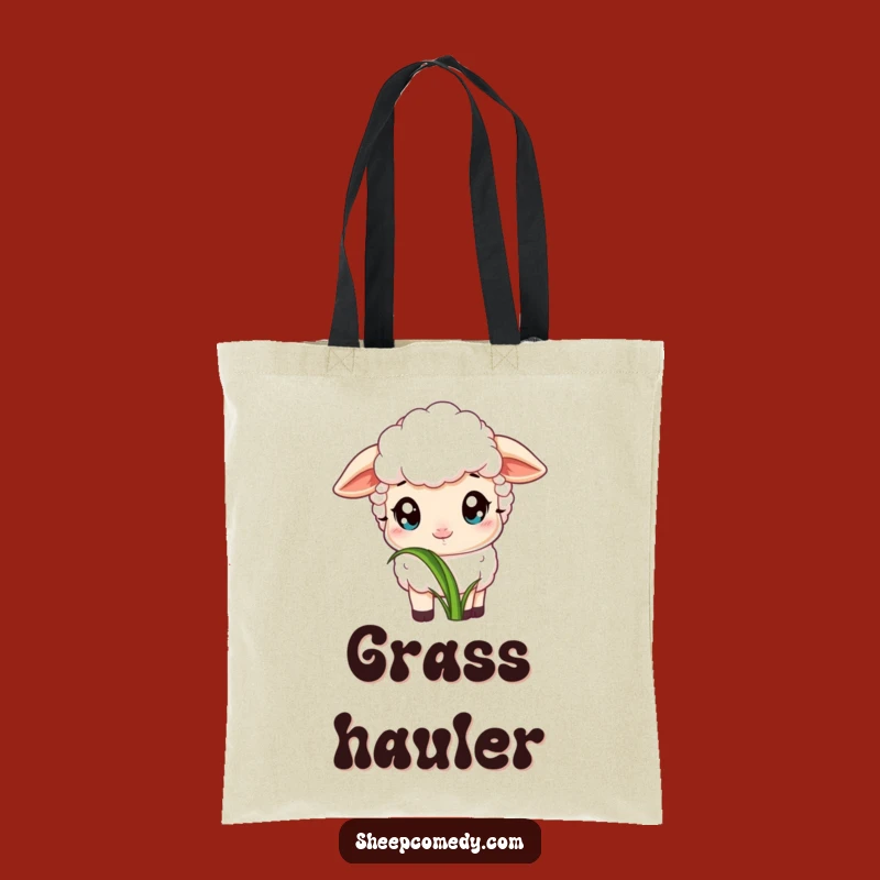 Funny Sheep Grass Tote Bag: Carry Simple Joys, Practical Funny Gift