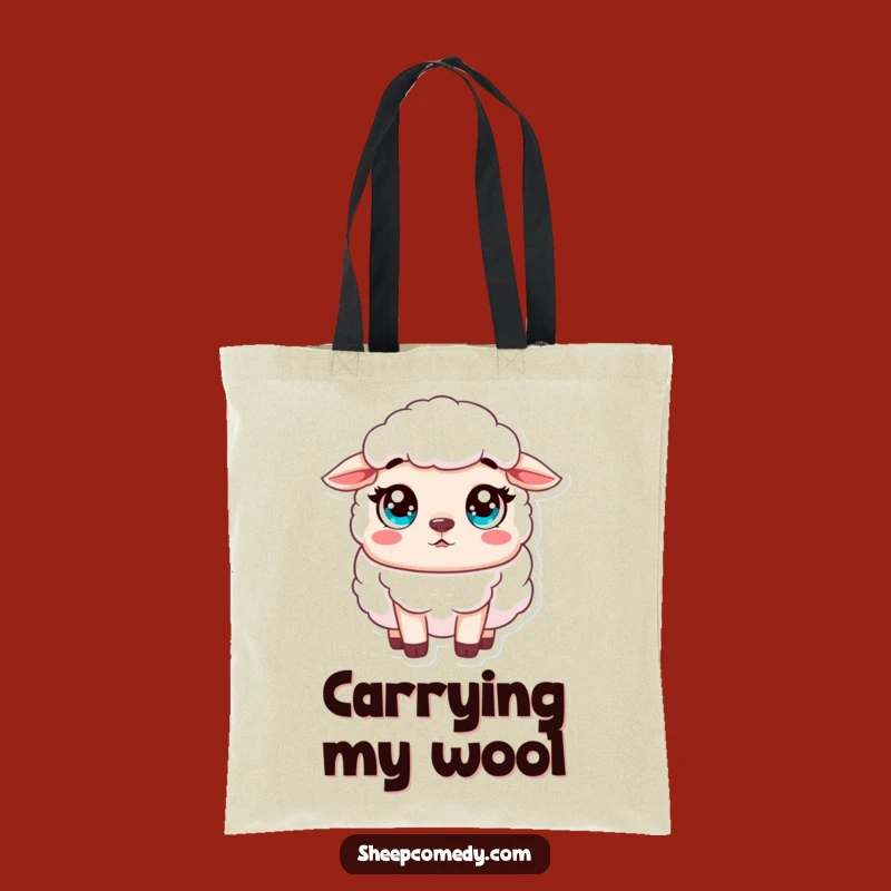 Funny Sheep Surprise Tote Bag: Innocent Humor, Perfect Everyday Funny Gift
