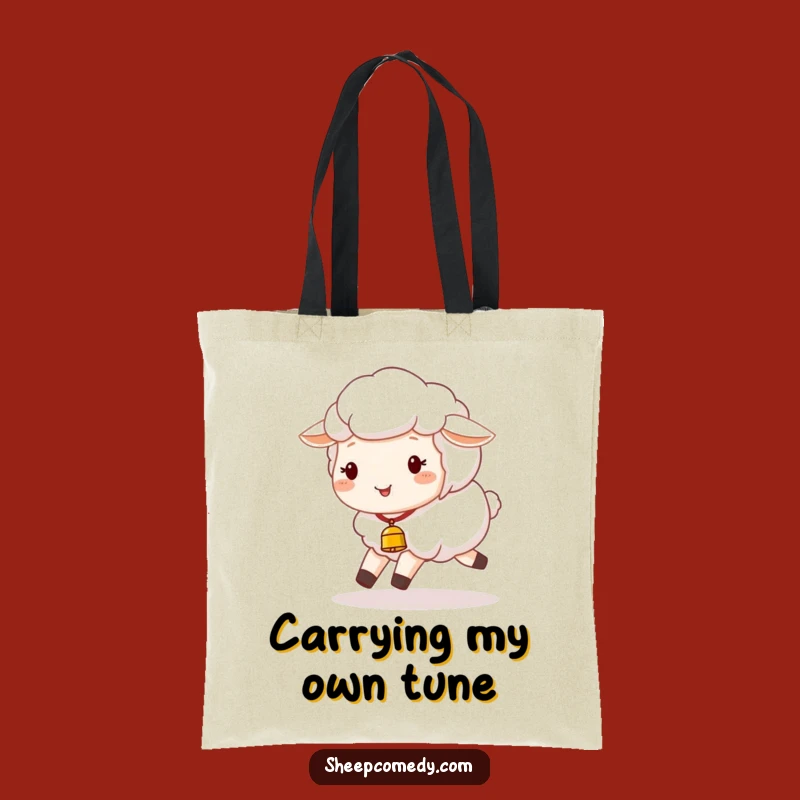 Funny Sheep Tote Bag: Joyful Farmer's Market Companion, Ideal Funny Gift