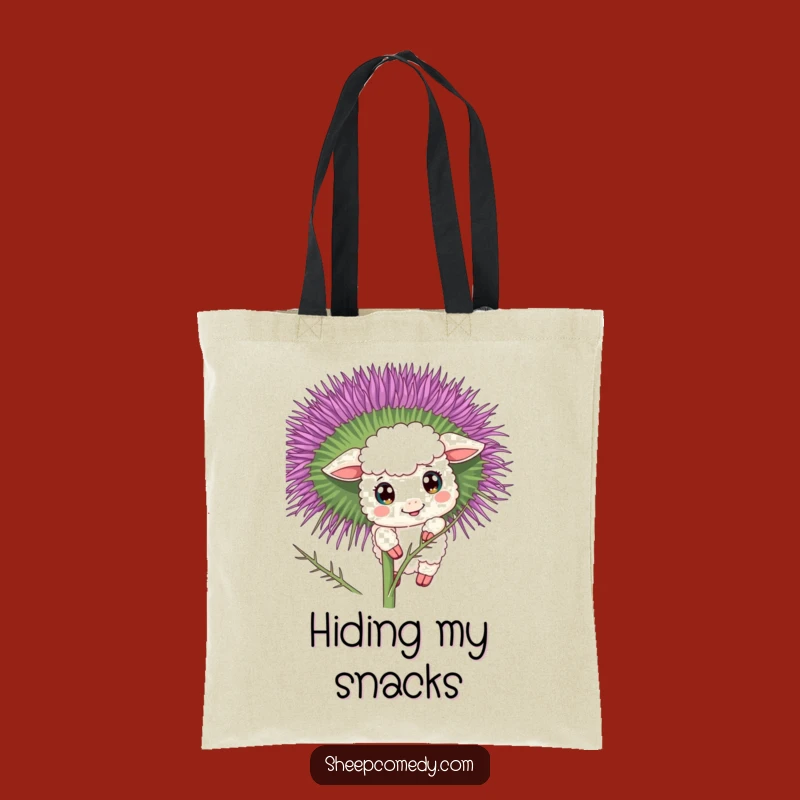 Funny Curious Sheep Tote Bag: Peek-a-Boo Design, Practical & Charming